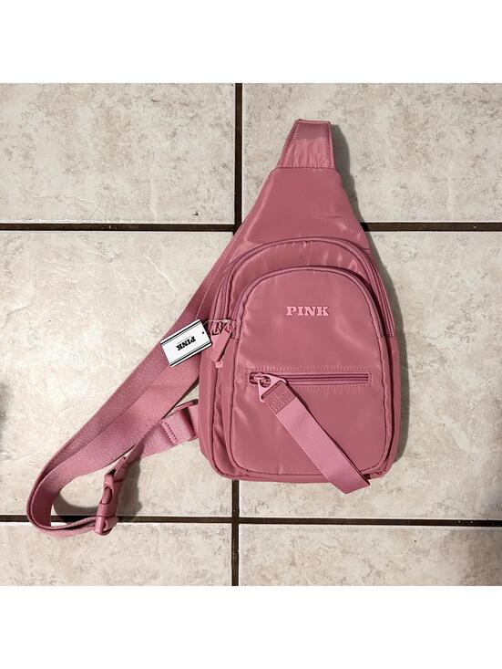 Victoria's Secret Handbags - Victoria’s Secret Pink One Shoulder Purse Bag Satchel Sling Backpack Brand New